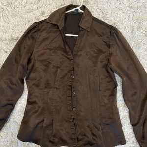 Satin Button Down